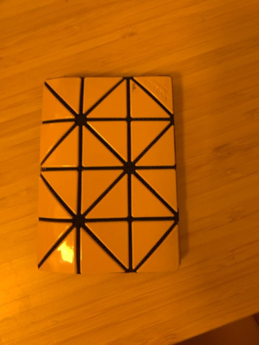 Bao Bao Issey Miyake Orange Lucent Glossy Card Case